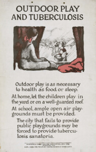 Outdoor play and Tuberculosis public awareness campaign, 1922